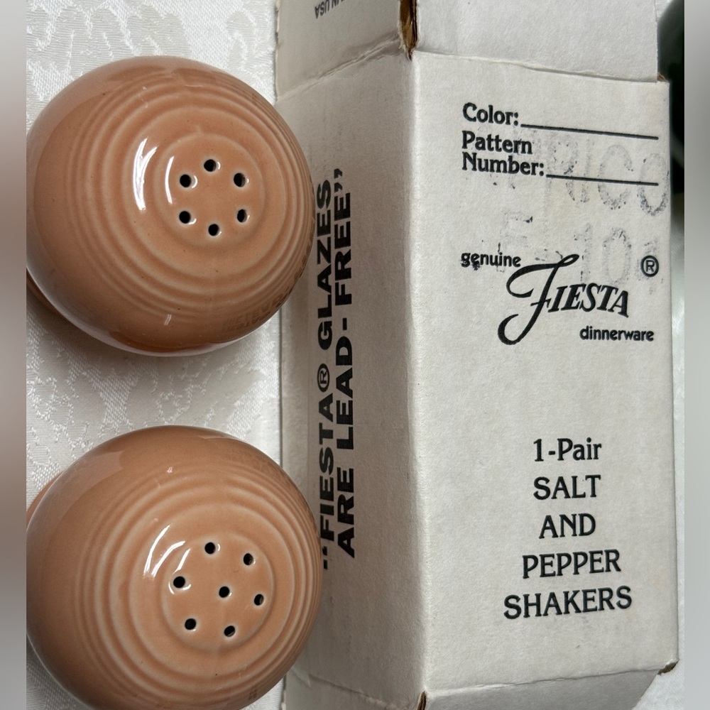 FiestaWare Fiesta Retired Original Apricot Salt & Pepper NEW
